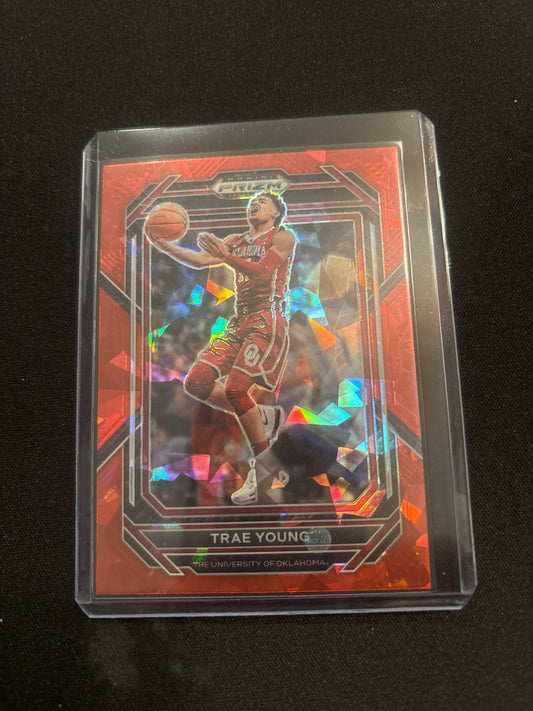 Trae Young Panini Prizm (Red Ice) #54