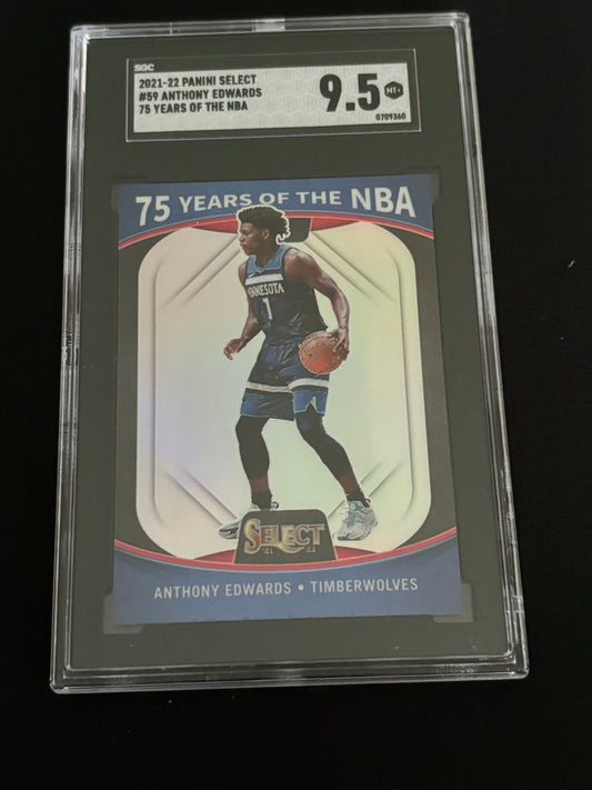 Anthony Edwards Panini Select 75 Years of the NBA #59