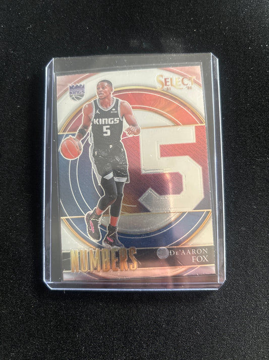 DeAaron Fox Panini Select Numbers #1