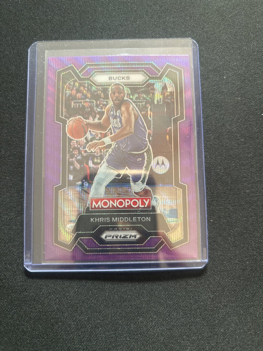 Kris Middleton Monopoly Prizm (Purple) #50