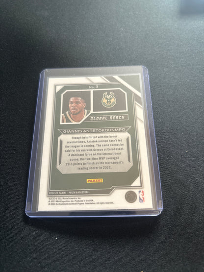 Giannis Antetokounmpo Panini Prizm Global Reach #3