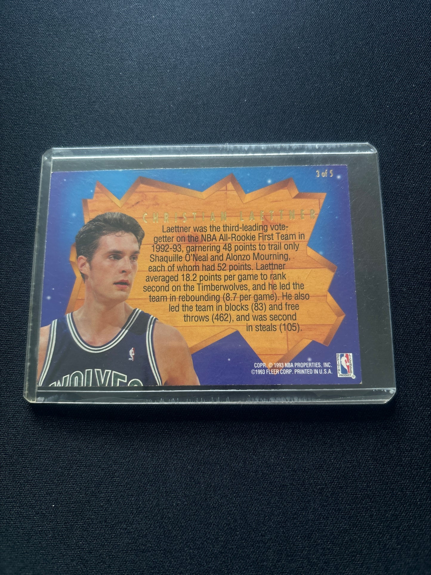 Christian Laettner Fleer Ultra All-Rookie 1st Team 3 of 5