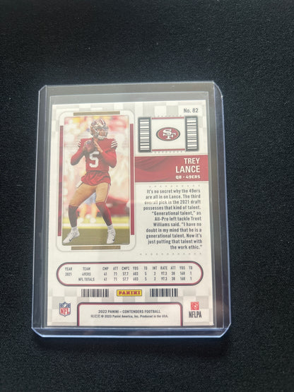 Trey Lance Panini Contenders #82