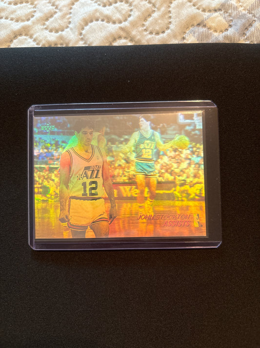 John Stockton Upper Deck Hologram AW3