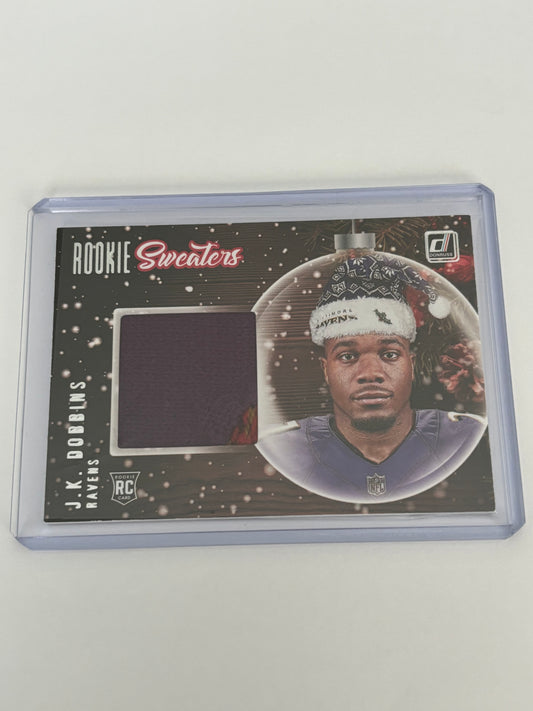 J.K. Dobbins Donruss Patch Rookie SW-JD