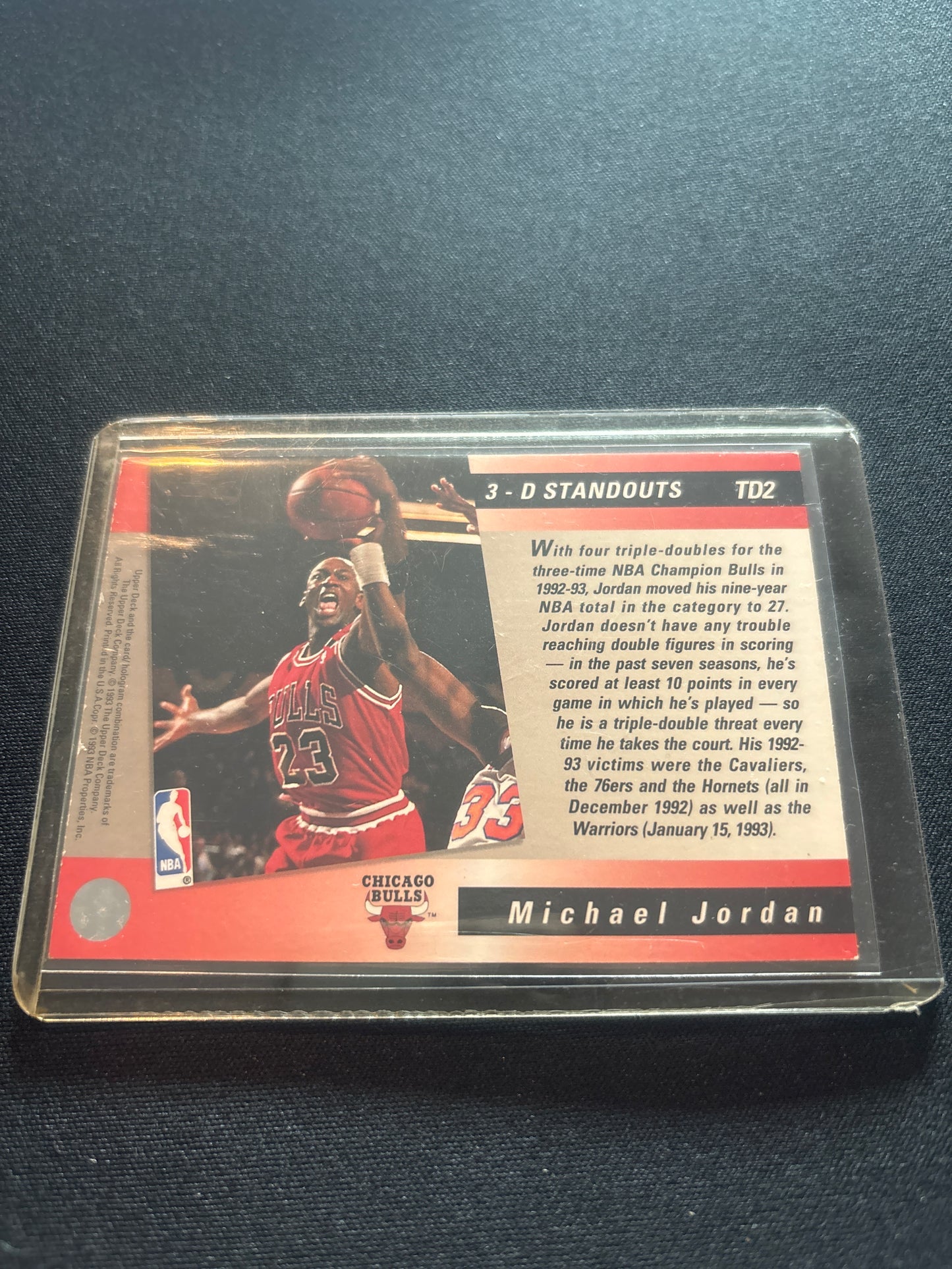 Michael Jordan Upper Deck 3-D Standouts TD2