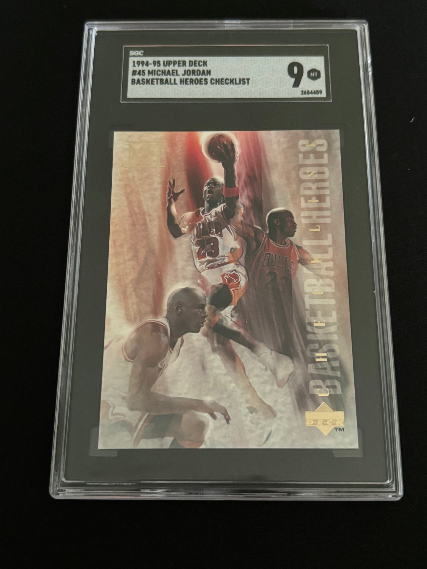 Michael Jordan Upper Deck Basketball Heroes Checklist #45