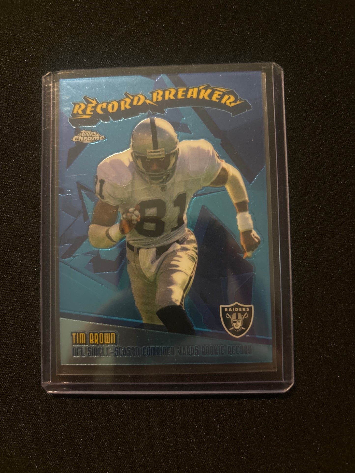 Tim Brown Topps Chrome Record Breaker RB28