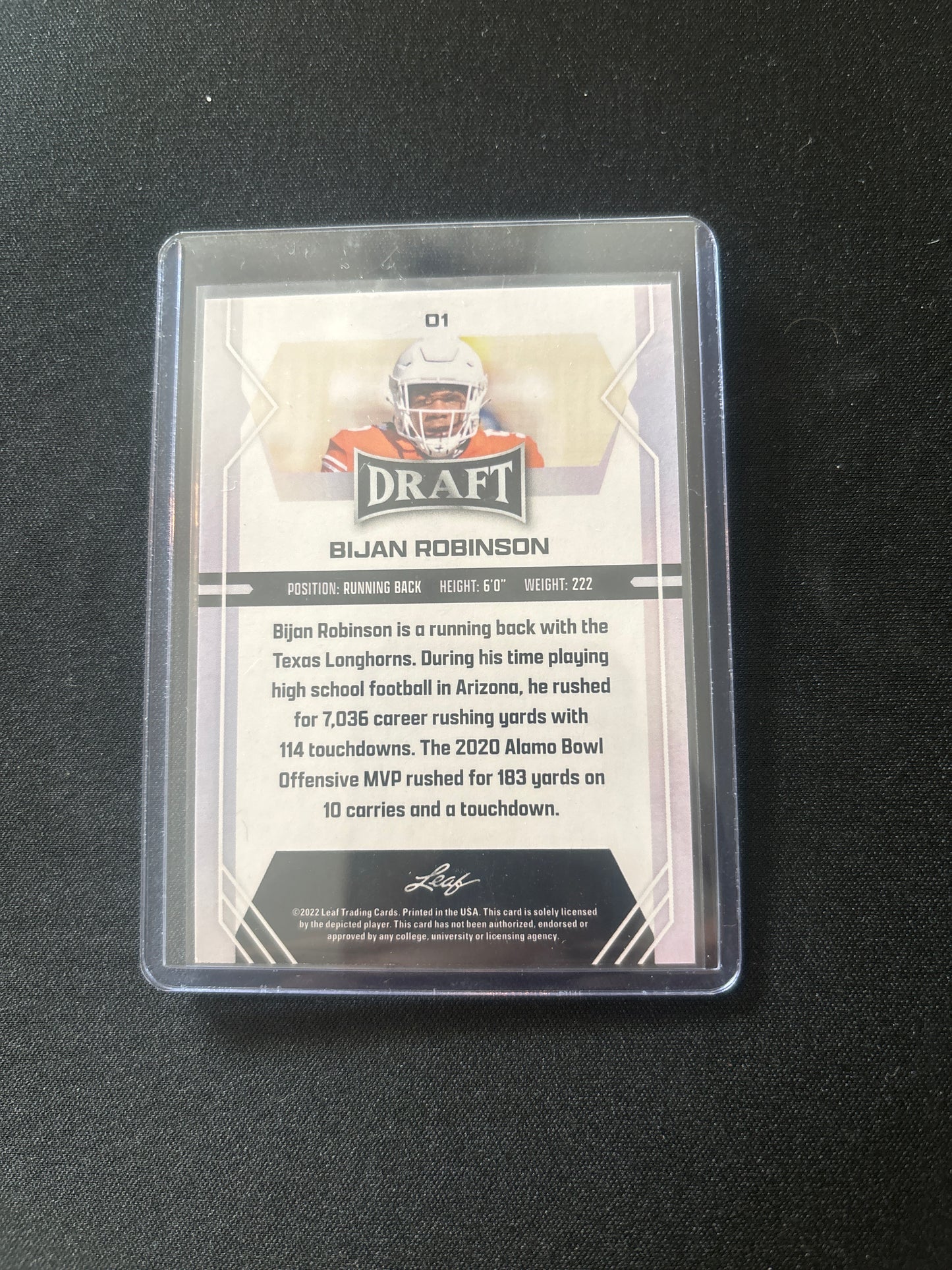 Bijan Robinson Leaf Draft #01