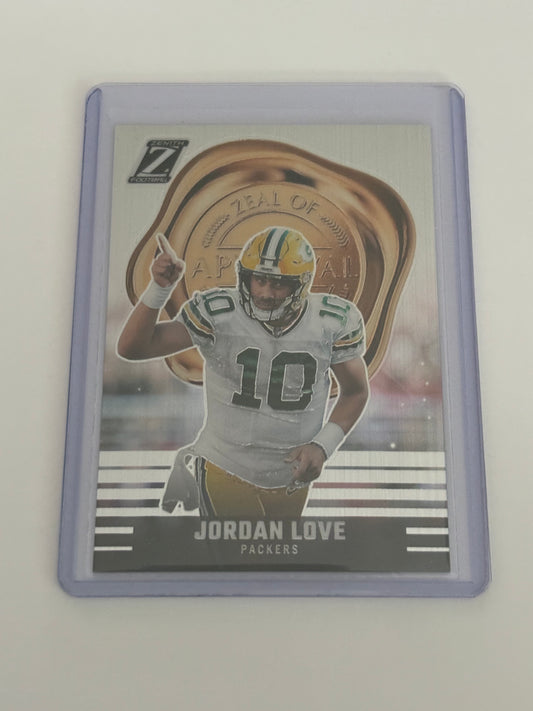 Jordan Love Panini Zenith Zeal of Approval #9