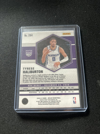 Tyrese Haliburton Panini Mosaic Rookie #264