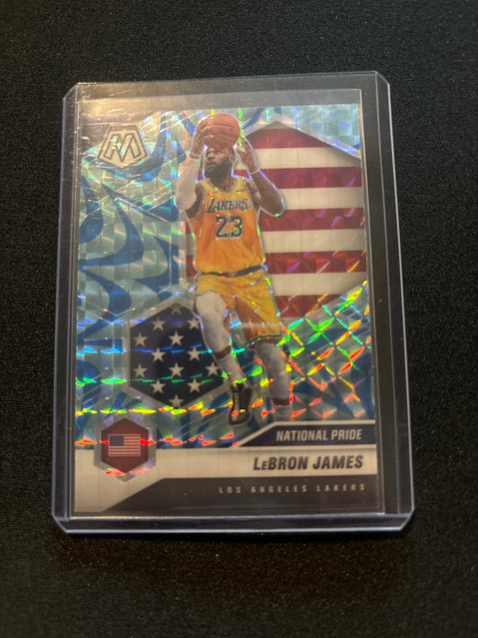 Lebron James Panini Mosaic National Pride #247 (Reactive Blue)