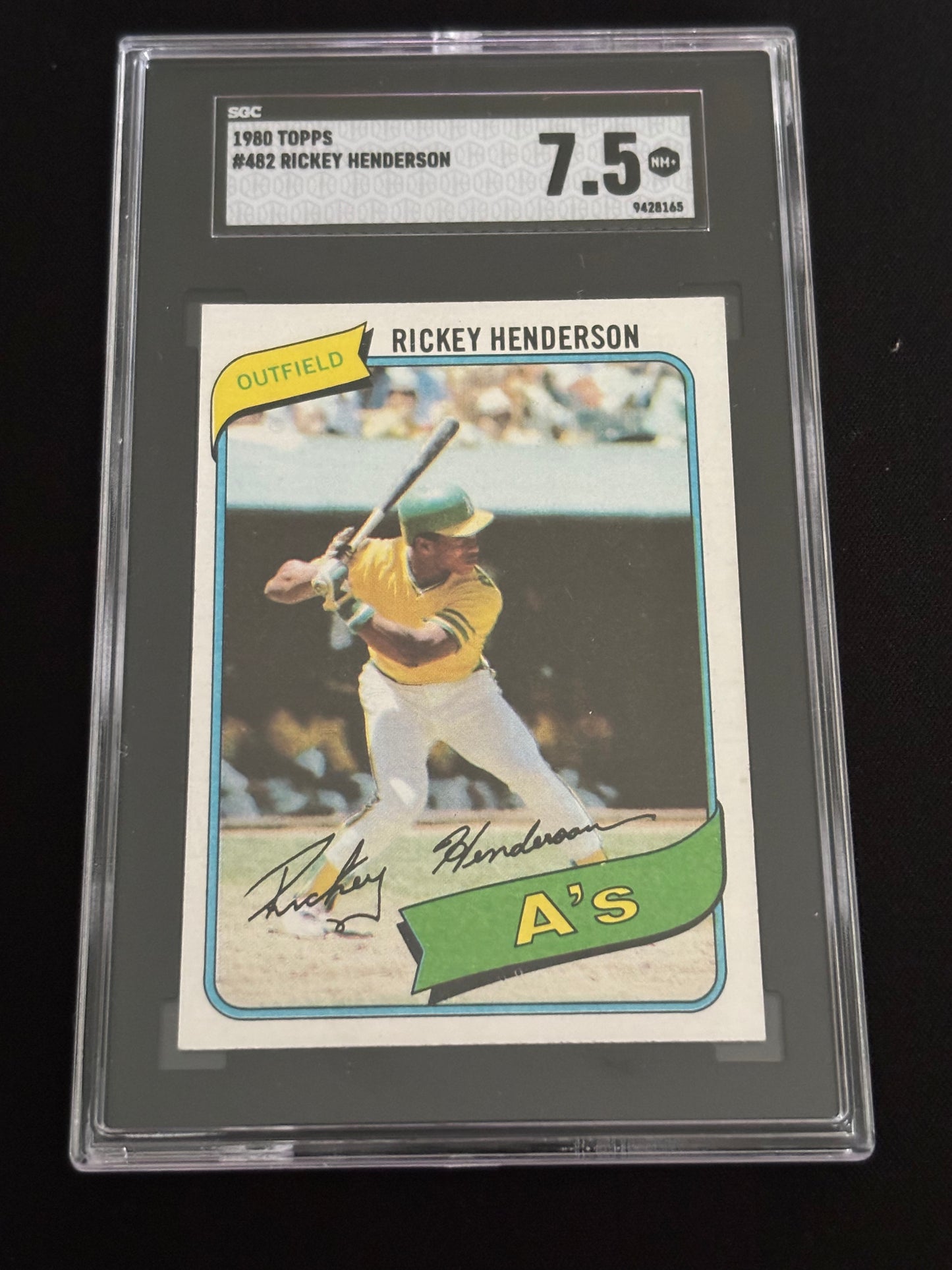 Rickey Henderson 1980 Topps Rookie #482