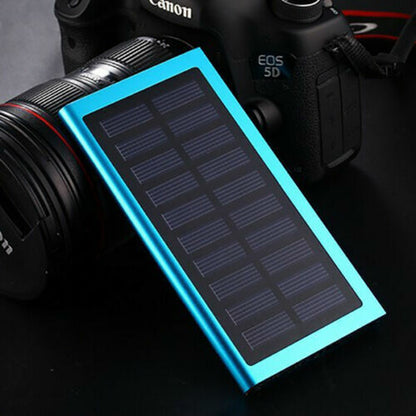 10,000Mah Dual USB Portable Solar Battery Charger Solar Power Bank for Phone