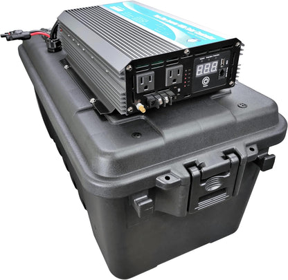 High Output Solar Generator, (3000W to 5000W Available), Portable Solar Battery Box W Inverter, USB, 12V Inputs/Outputs 5000W