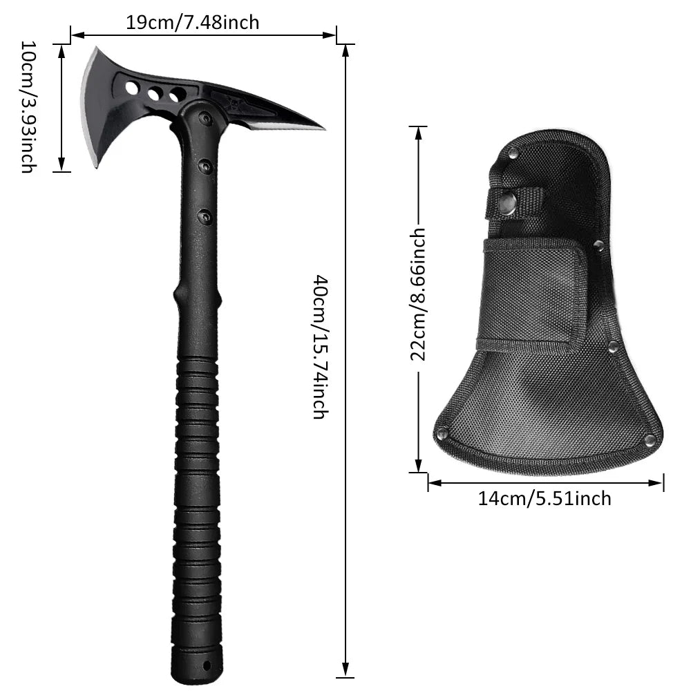 ABS Handle Tactical Axe Outdoor Camping Survival Axe Chopping Trees Self-Defense Multi-Function Rescue High-End Axe