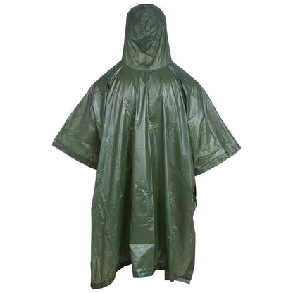 PONCHO Mens Waterproof Rain Coat Travel Hoodie Hiking Gear Survival Backpacking